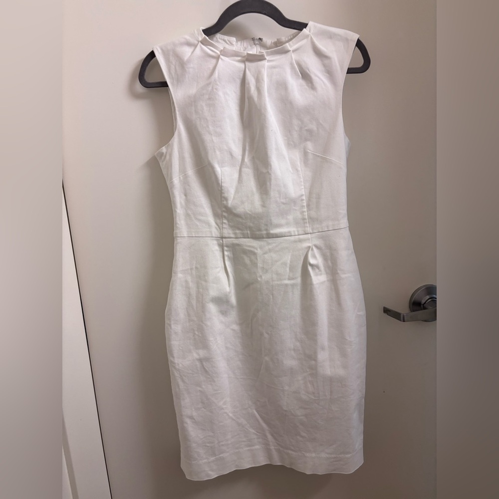 Banana Republic White Sleeveless Dress